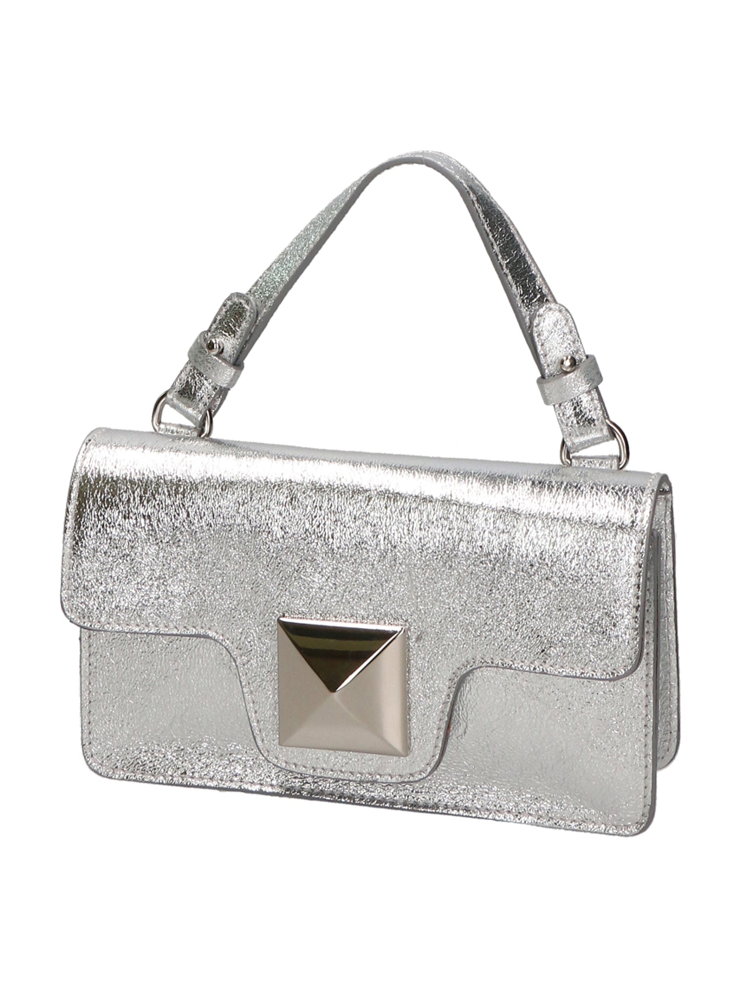 Hellen Borsa a mano da donna Vera pelle 06010-L001 ARGENTO Gave Lux