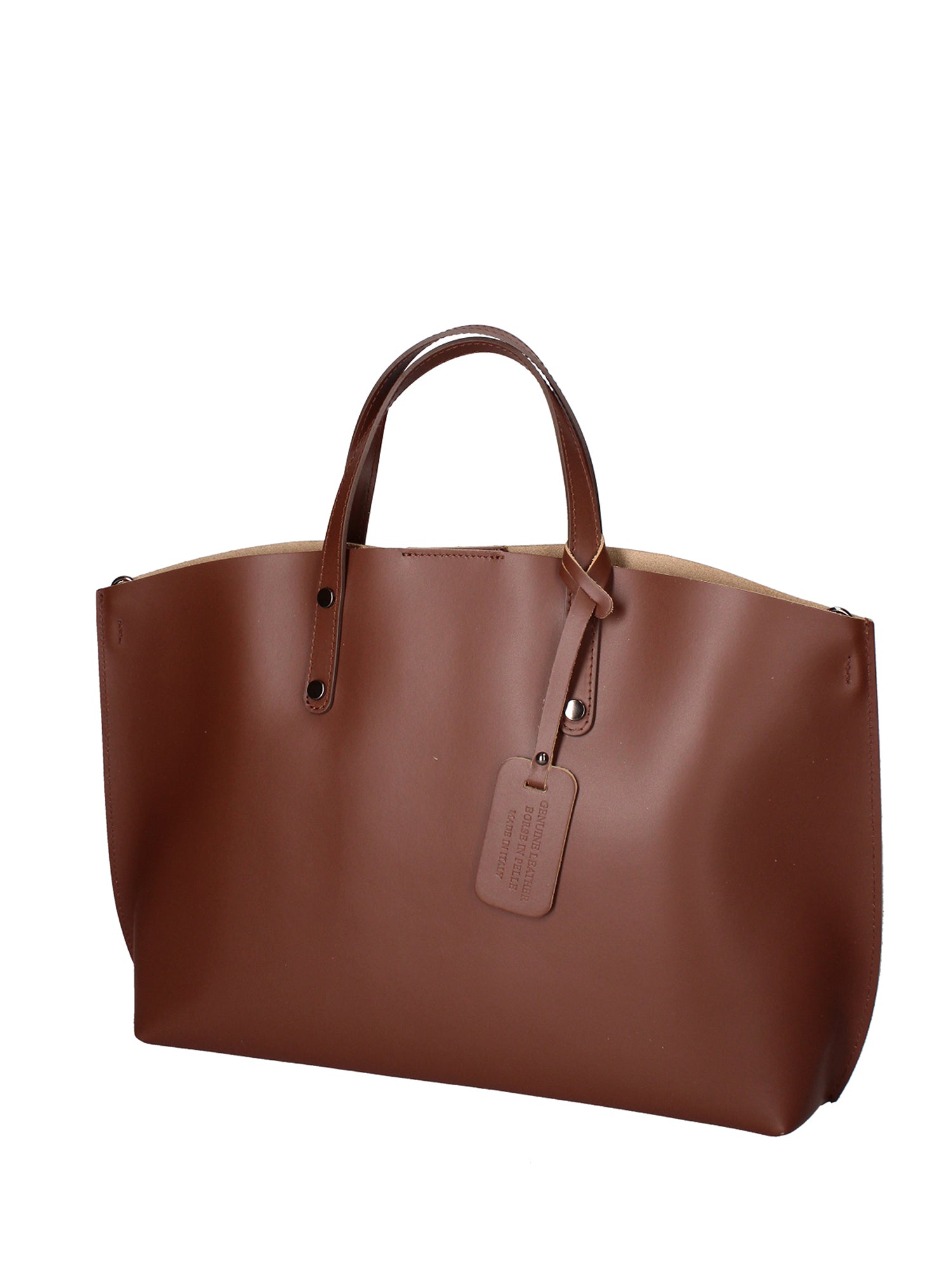 Lumena Borsa a mano da donna Vera pelle 2094-L131 MARRONE Gave Lux