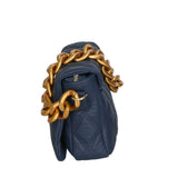 Adriana Borsa a mano da donna Vera pelle 04539-S24 BLU JEANS Gave Lux