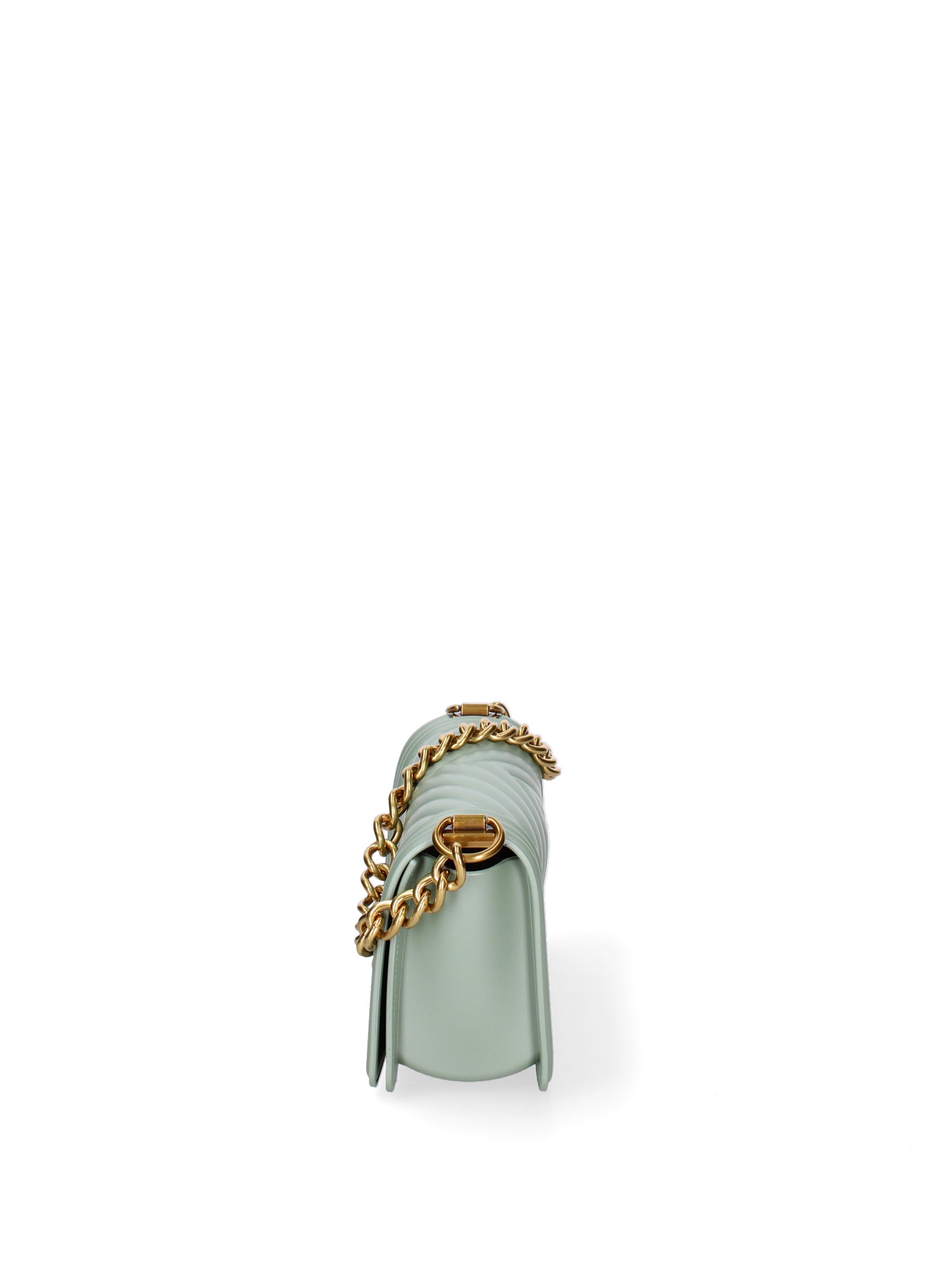 Borsa a mano da donna 100% Pvc FLAT-S 24-OLIVE - LIGHT OTTONE Marc Ellis