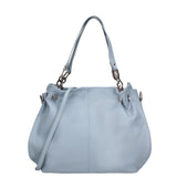 Ereba Borsa a mano da donna Made in Italy 100% pelle 3305-S92 CELESTE Gave Lux