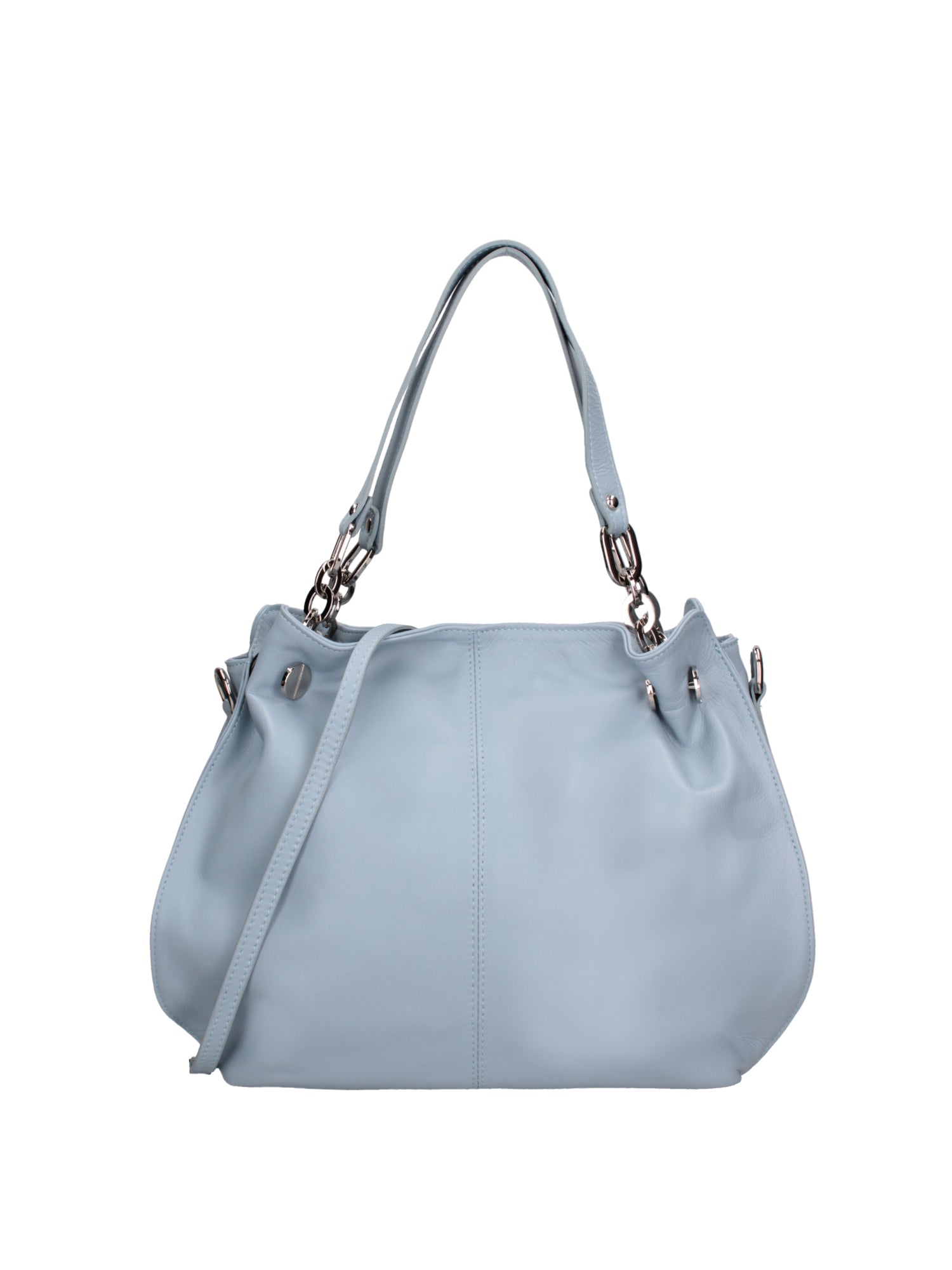 Ereba Borsa a mano da donna Made in Italy 100% pelle 3305-S92 CELESTE Gave Lux