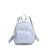 Zaino da donna in pelle vegana Casual 715-2PT-LIGHT BLUE Diana&co