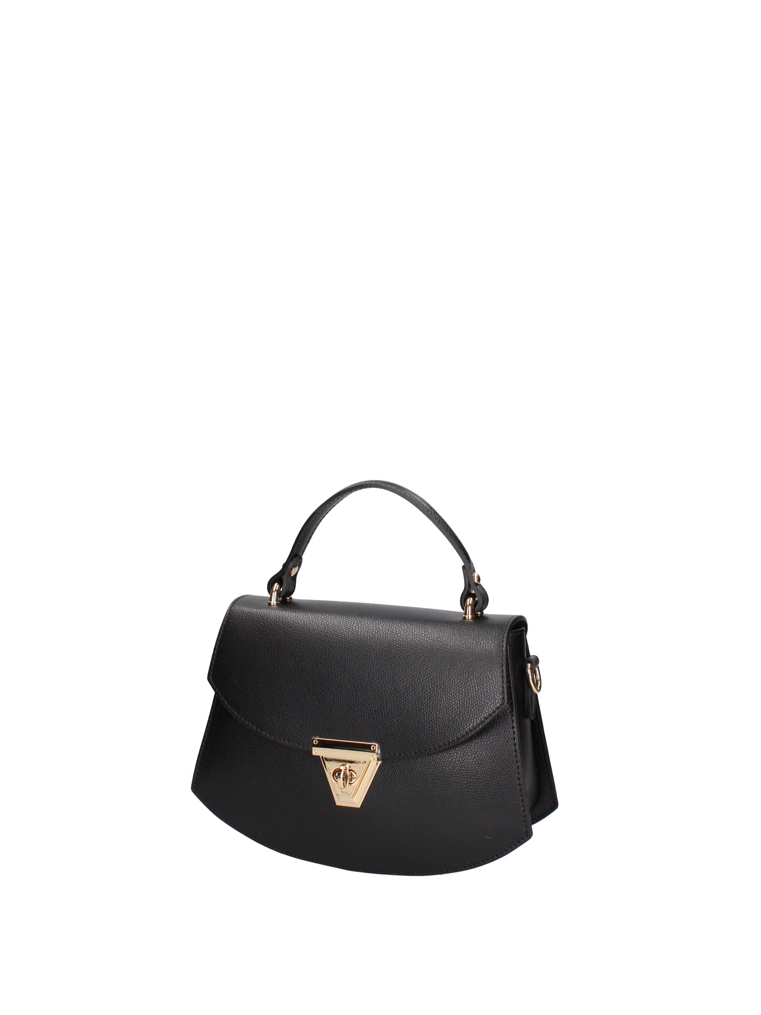 Borsa a mano da donna 100% vera pelle 07202-P 636 NERO Roberta Rossi