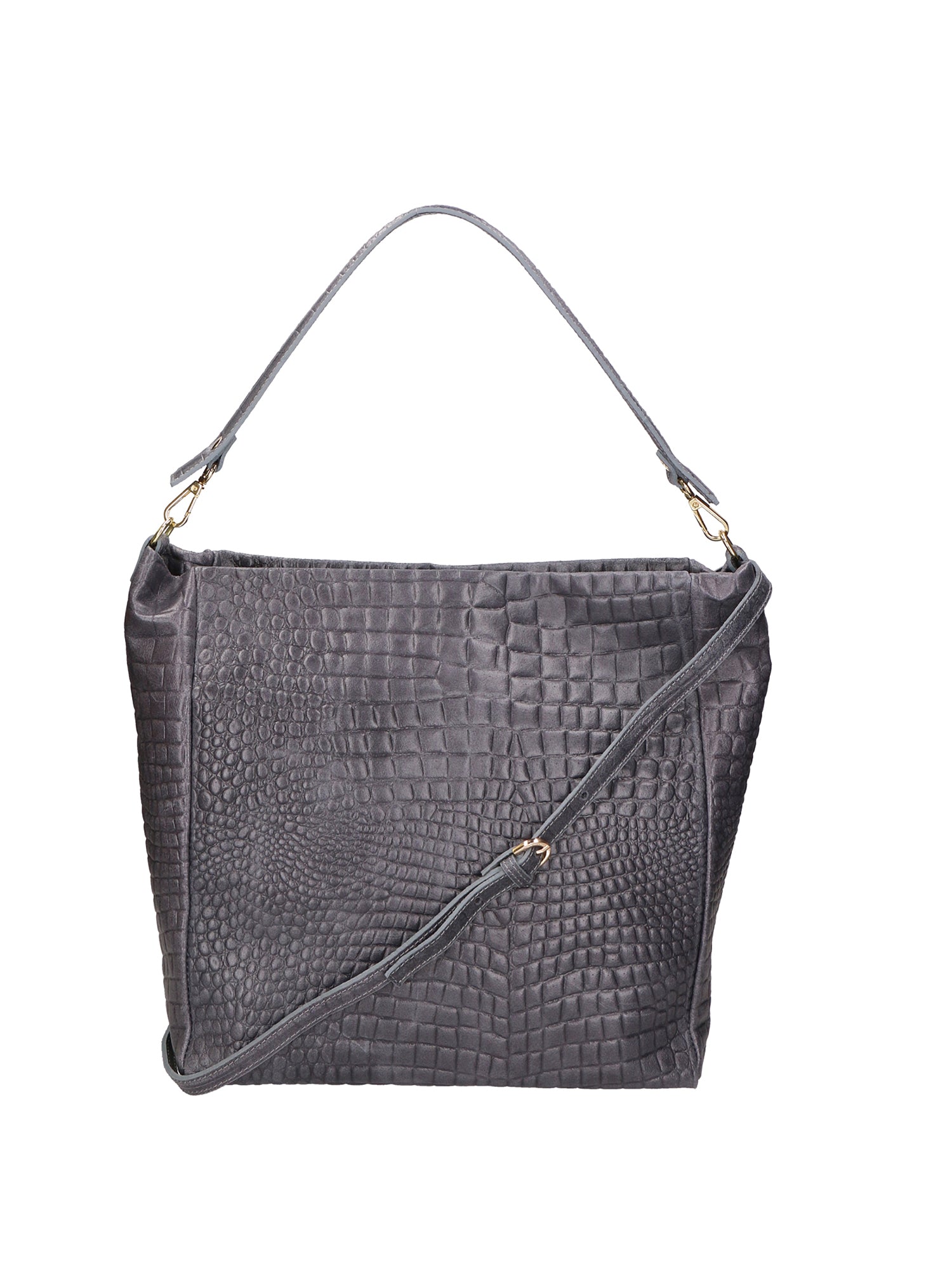 Valtera Borsa a spalla da donna Vera pelle 06500-042 GRIGIO SCURO Gave Lux