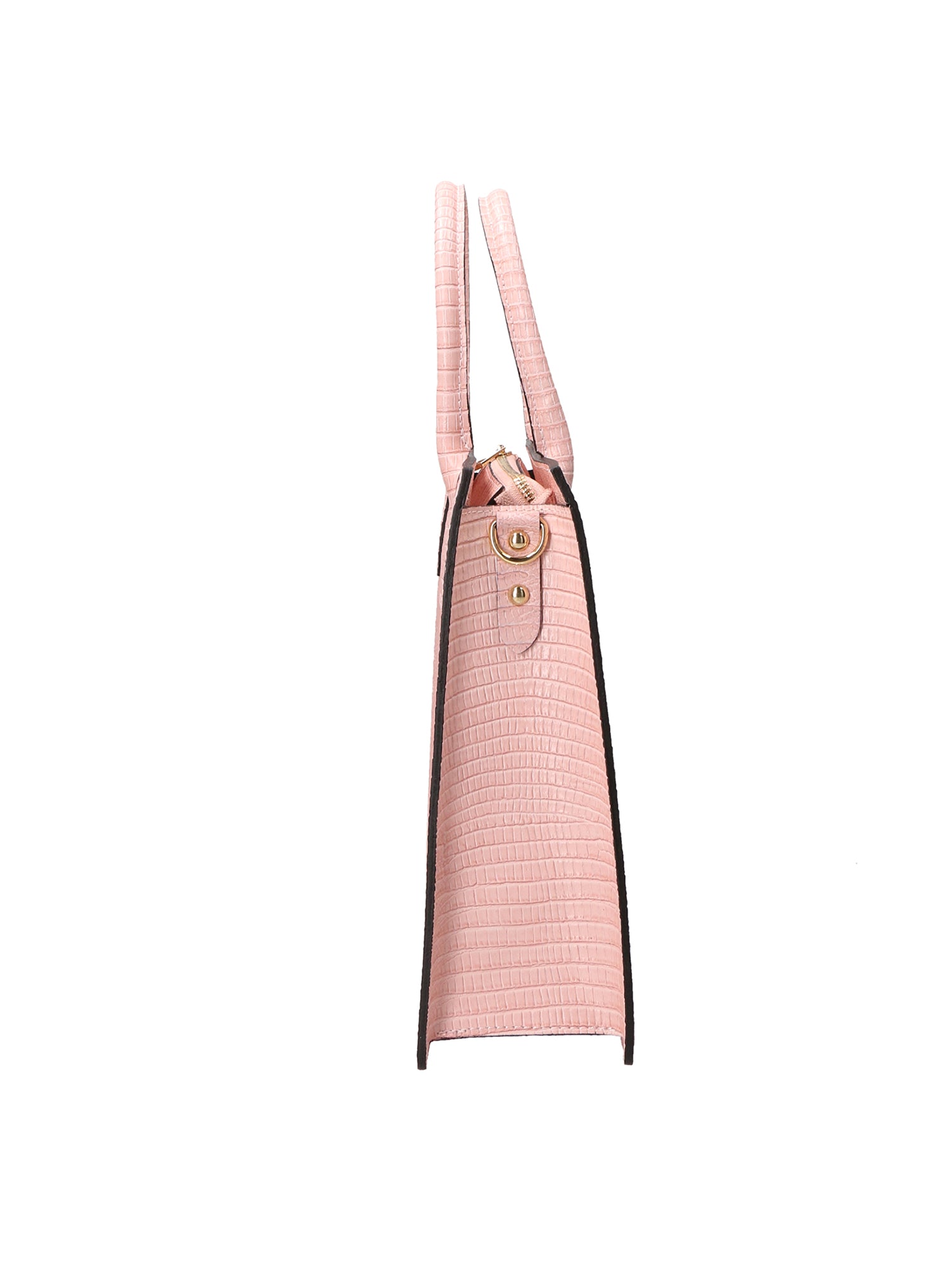 Giulia Borsa a mano da donna Vera pelle effetto cocco 468W-LU13 ROSA BABY Viola Castellani