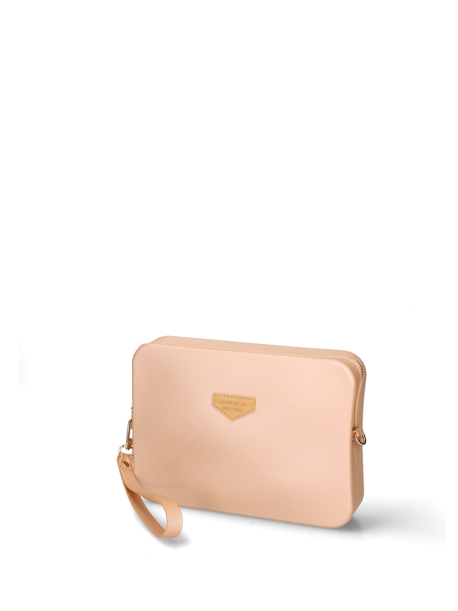 Borsa a tracolla da donna 100% Pvc FLAT-FLOWE-APRICOT - LIGHT GOLD Marc Ellis