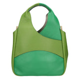 Iside Borsa a mano da donna 100% pelle 05793-D47 VERDE MELA + D507 ALOE Gave Lux