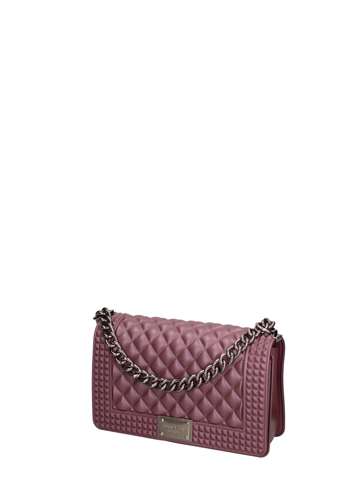 Borsa a mano donna 100% gomma FLAT PENKA M-DARK MAUVE-BRUSH CDF Marc Ellis