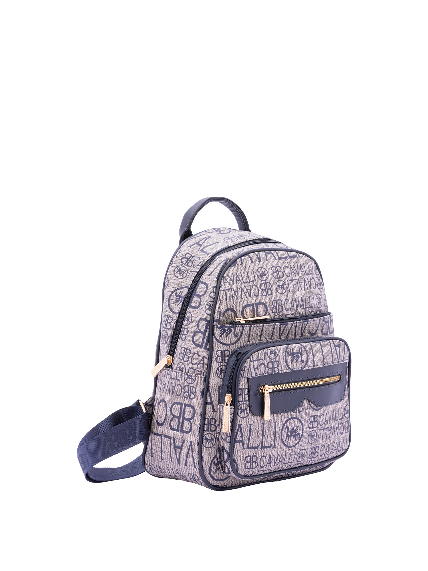 Zaino da donna in ecopelle Casual BC1372-BLU B Cavalli