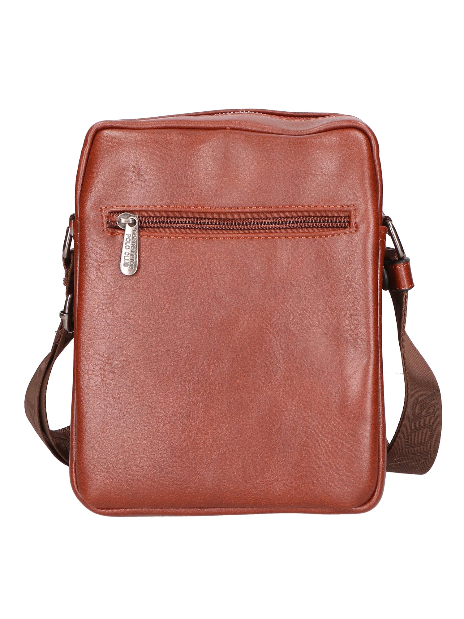 Borsa a tracolla uomo in pelle PU Casual PCL3083-COFFEE Northampton Polo Club