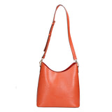 Carmine Borsa a spalla da donna Vera pelle 05442-LU35 MATTONE DARK ORANGE Gave Lux