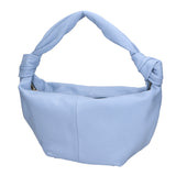 Lunaria Borsa a spalla da donna Vera pelle 06007-D220 AZZURRO Gave Lux