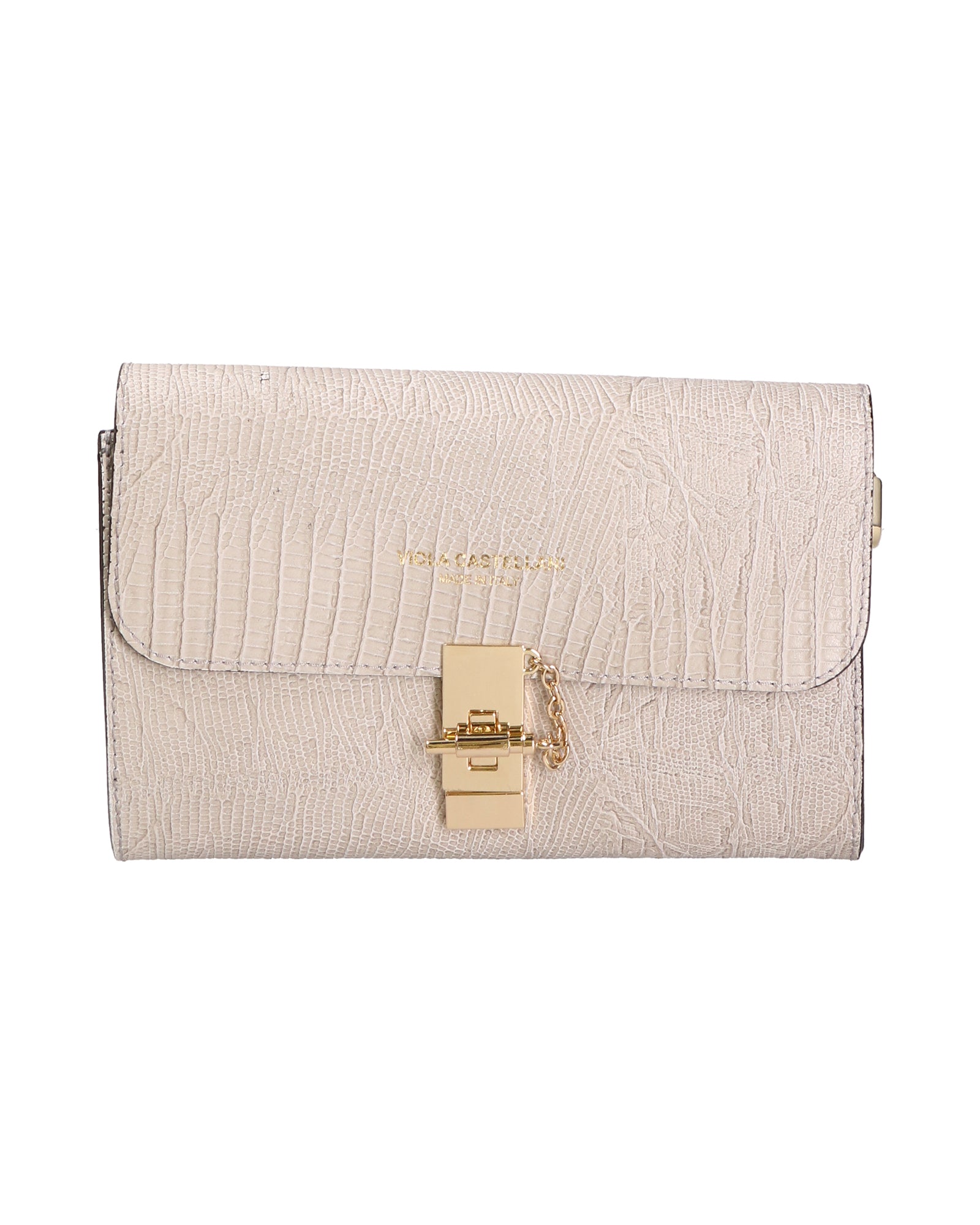 Hope Borsa a mano da donna Made in Italy Vera pelle 734-LU86 GRIOGIO CHIARO Viola Castellani