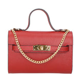 Uma Borsa a mano da donna Vera pelle 06525-D10 ROSSO SCURO Gave Lux
