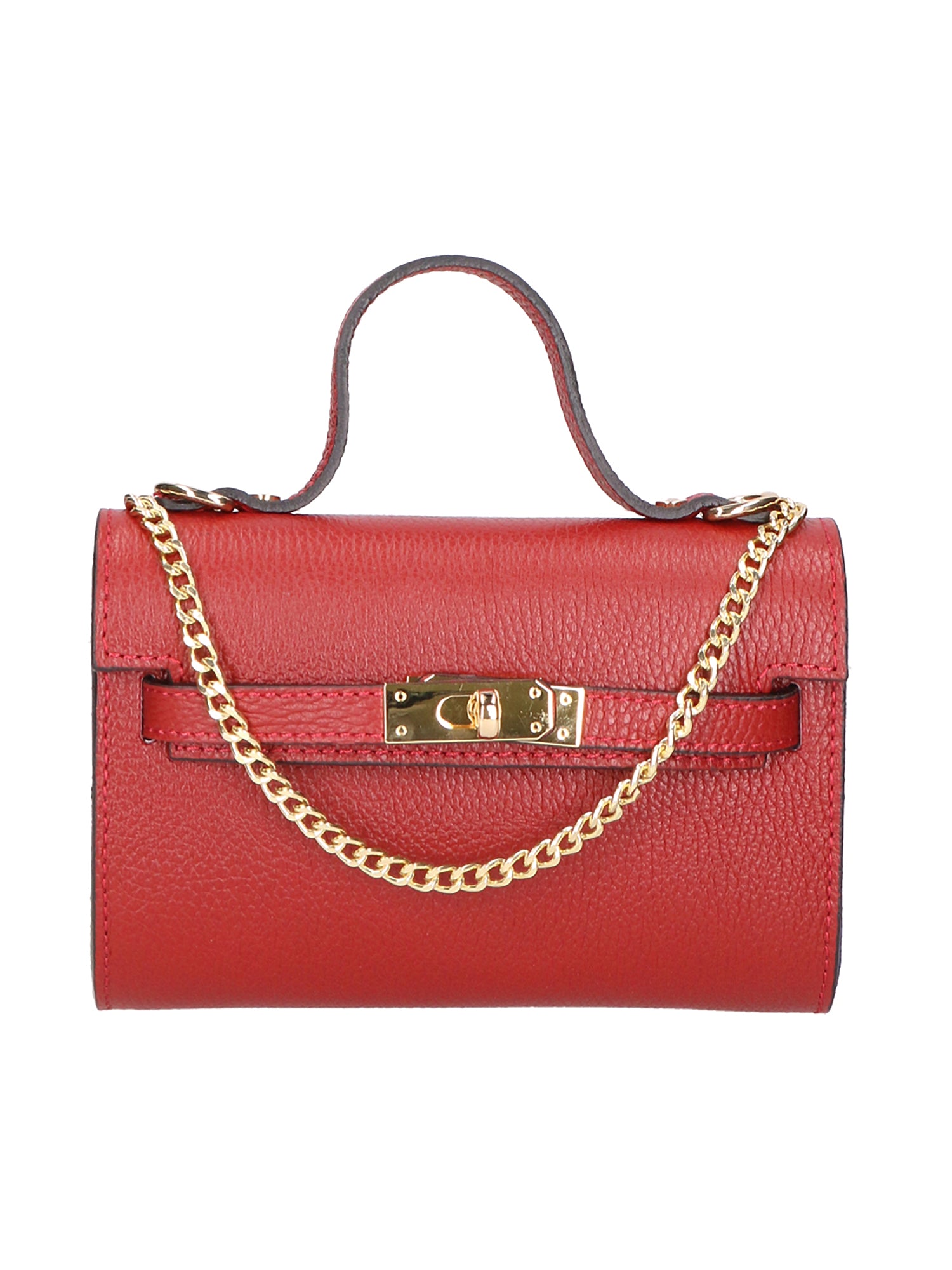 Uma Borsa a mano da donna Vera pelle 06525-D10 ROSSO SCURO Gave Lux