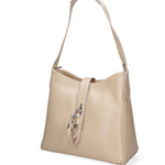 Lysane Borsa a spalla da donna Vera pelle 5917-B37 LATTE Gave Lux