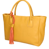 Rosalie Borsa a spalla da donna 100% pelle 06503-D36 SENAPE Gave Lux