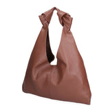 Borsa a spalla da donna 100% vera pelle 07156-D21 MARRONE Viola Castellani