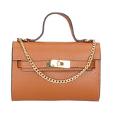 Uma Borsa a mano da donna Vera pelle 06525-D17 CUOIO SCURO Gave Lux