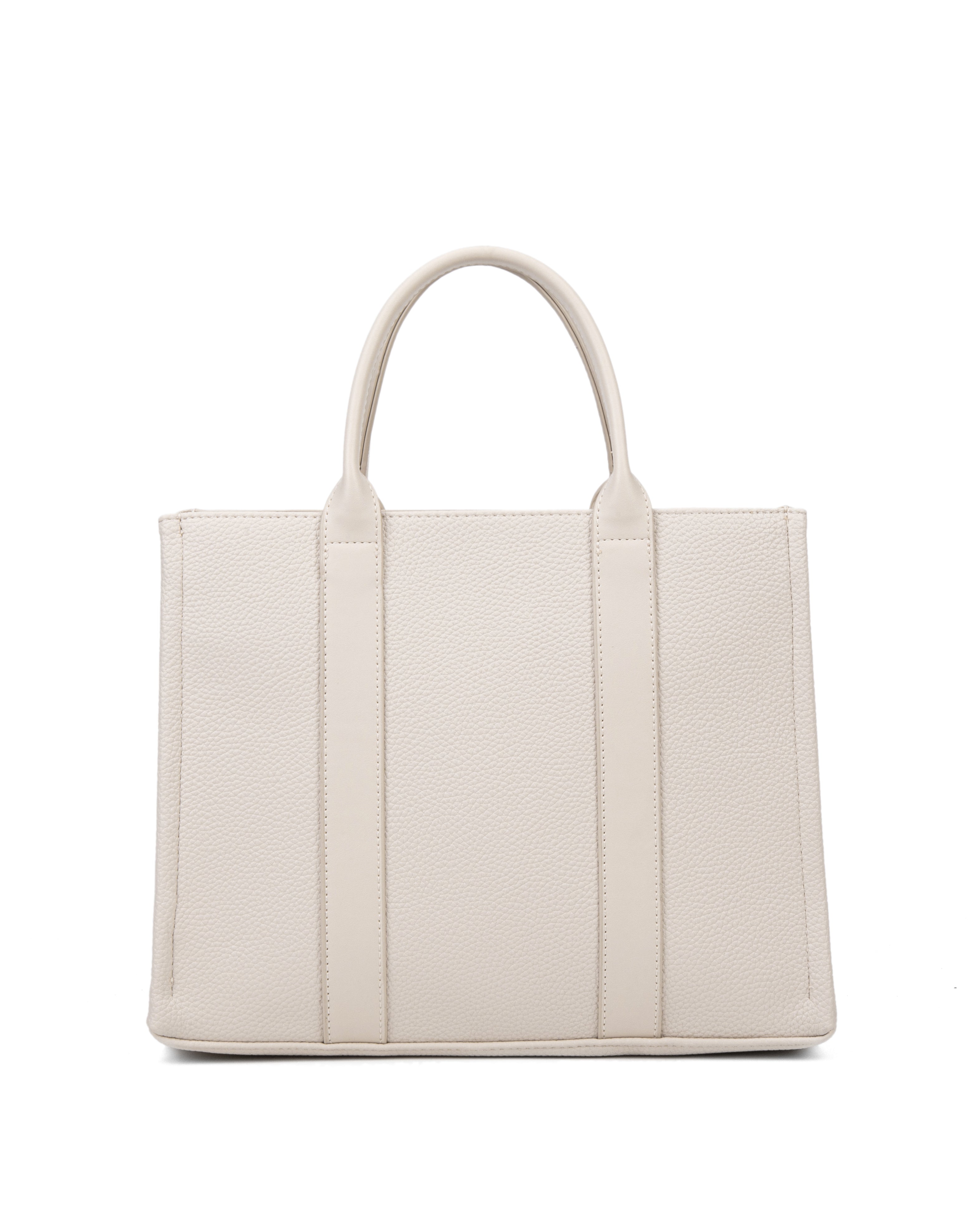 Borsa a mano da donna 100% pelle vegana PU 715-3PT-BEIGE Diana&co