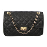 Clizia Borsa a spalla da donna Vera pelle 6078-NERO BLACK Gave Lux