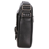 Borsa a tracolla uomo 100% PU Leather PCL3080-BLACK Northampton Polo Club