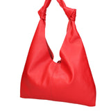 Borsa a spalla da donna 100% vera pelle 07156-D24 BLU Viola Castellani
