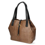 Clarissa Borsa a mano da donna Vera pelle 5276-009 TAUPE SCURO Gave Lux
