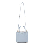 Borsa a mano da donna 100% pelle vegana PU 713-1PT-LIGHT BLUE Diana&co