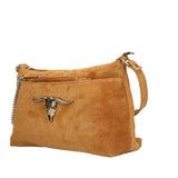 Embera Elite Borsa a tracolla donna Vera pelle scamosciata 8650-CUOIO Gave Lux