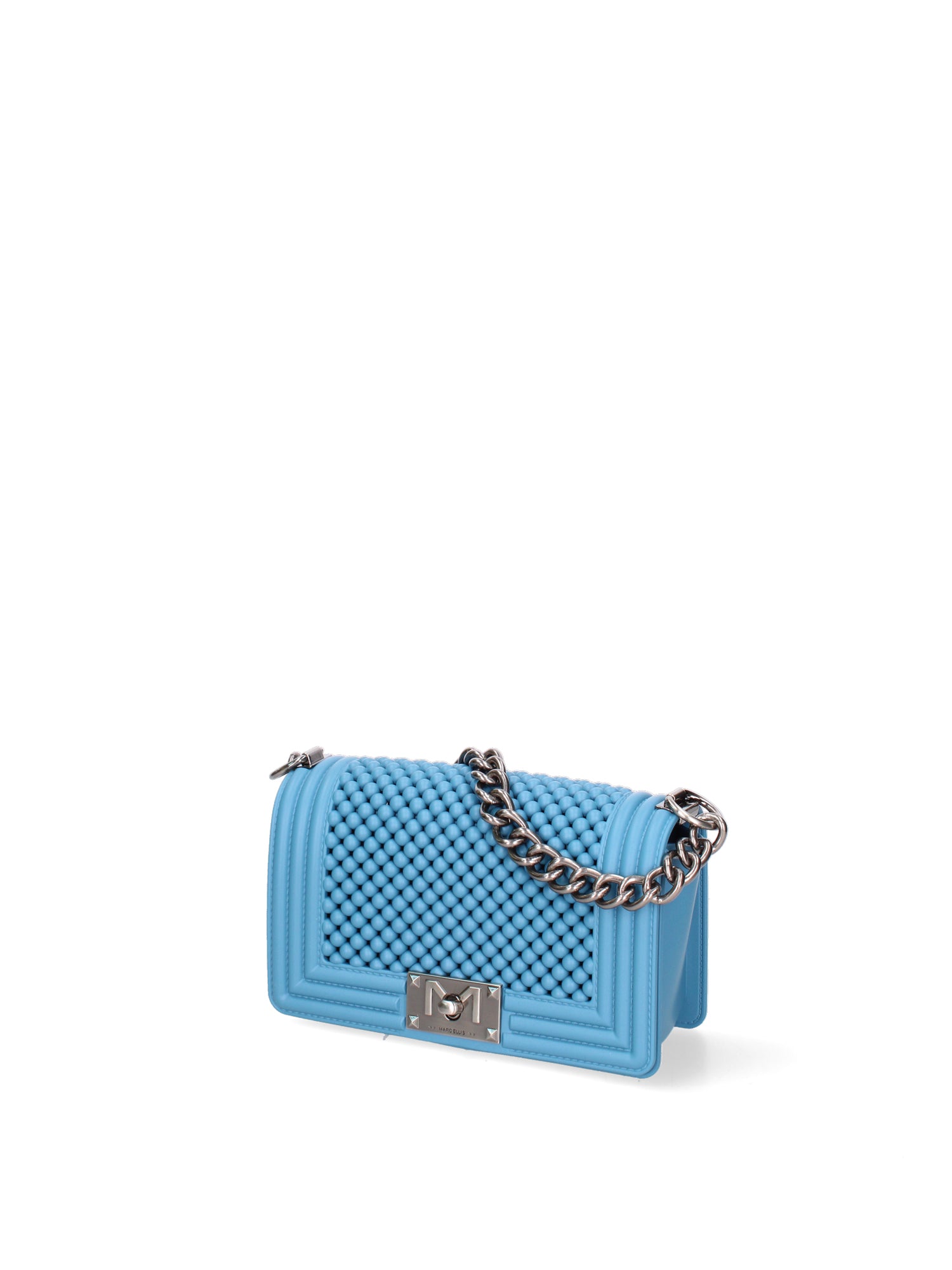 Borsa a mano da donna 100% Pvc FLAT-S-BALL 24-SUGAR BLUE - BRUSH CDF Marc Ellis