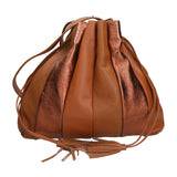 Nunzia Borsa a spalla da donna Vera pelle 576042-CUOIO COGNAC Gave Lux