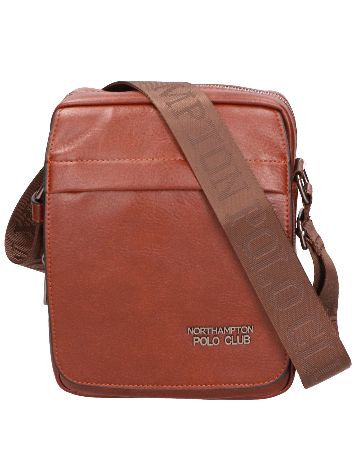 Borsa a tracolla uomo in pelle PU Casual PCL3081-COFFEE Northampton Polo Club