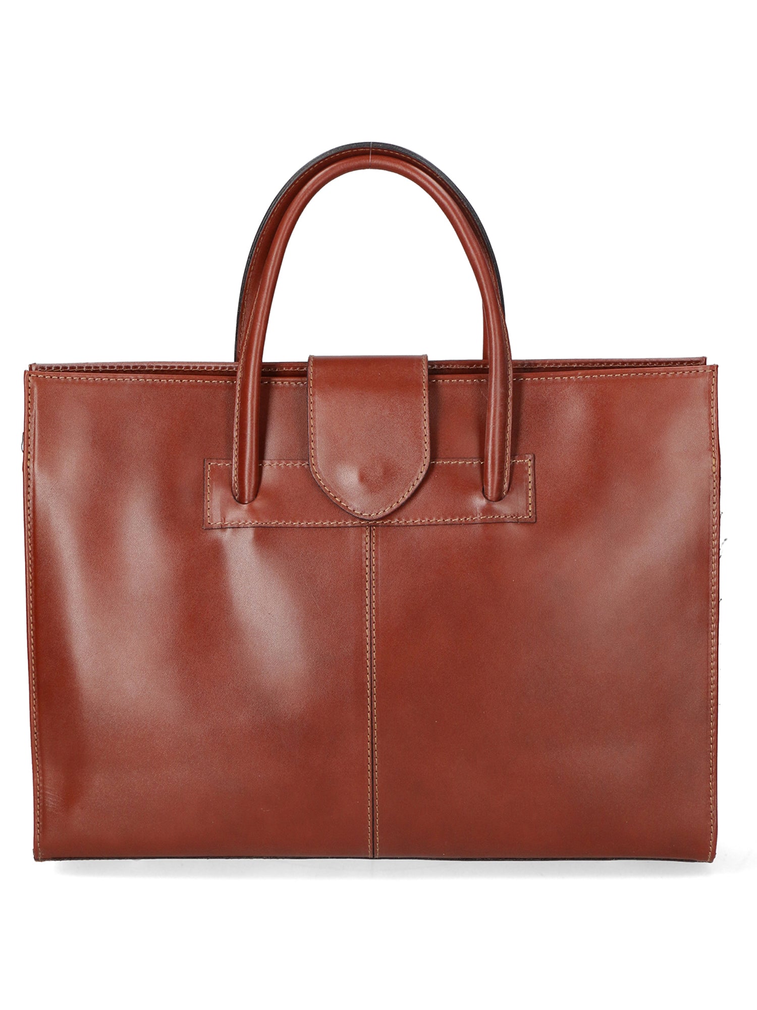 Evelina Borsa a mano da donna 100% pelle 9025-MARRONE Gave Lux