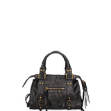 Solara Borsa a spalla da donna Vera pelle 06091 LM-L022 NERO Gave Lux
