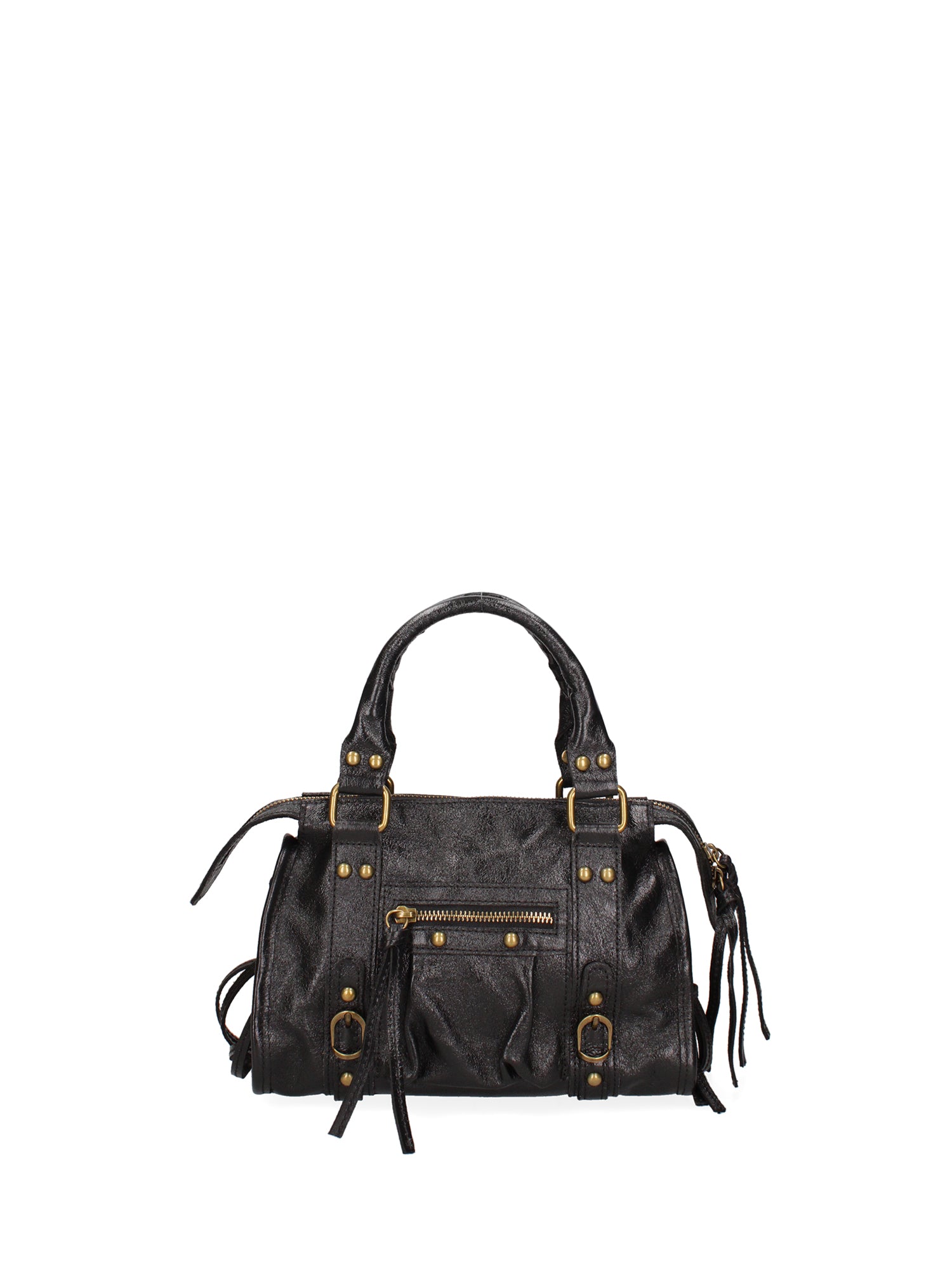 Solara Borsa a spalla da donna Vera pelle 06091 LM-L022 NERO Gave Lux