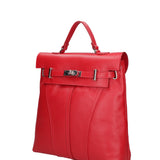Borsa a mano da donna Vera pelle 07248-D58 ROSSO FUOCO Roberta Rossi