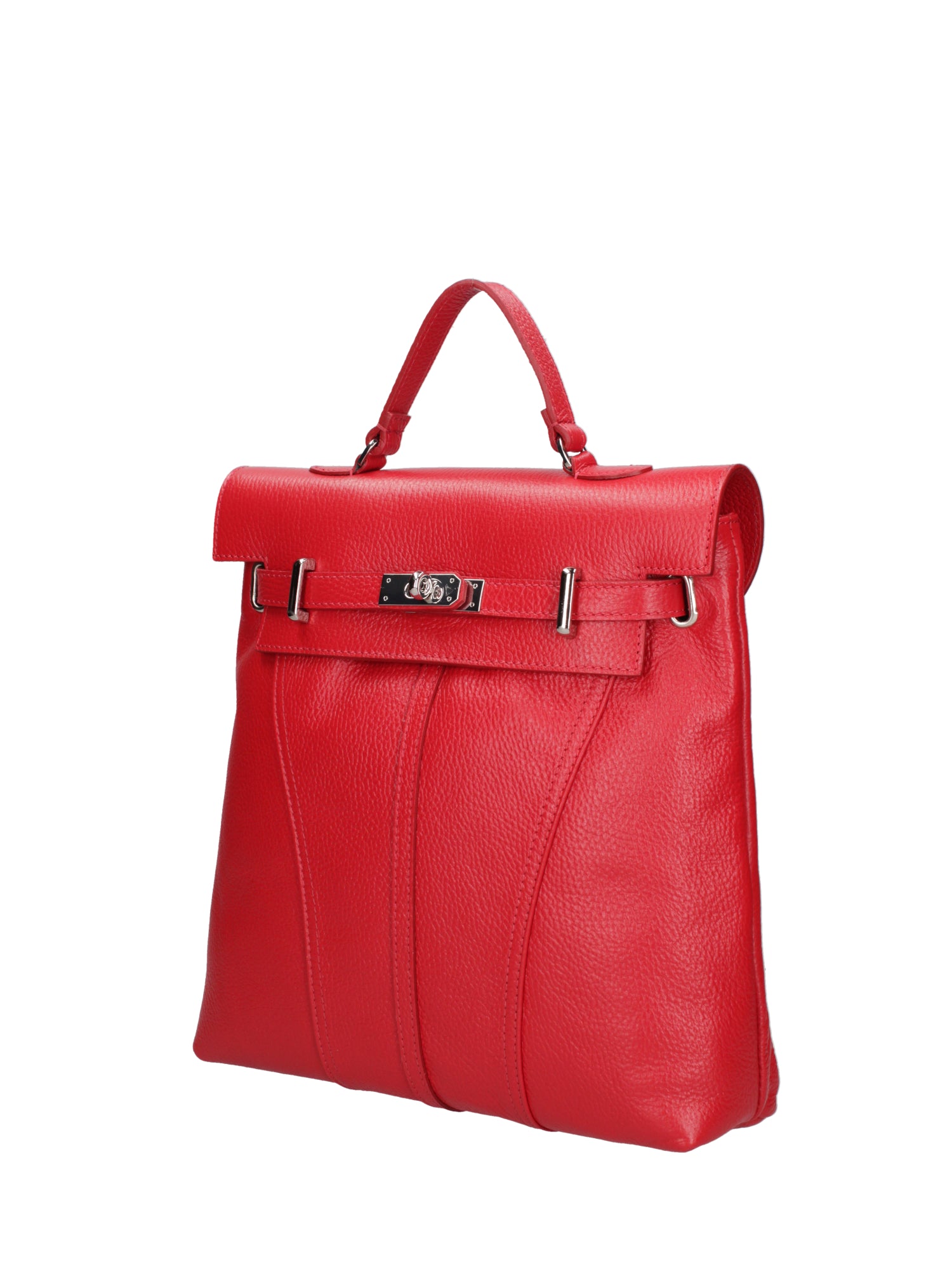 Borsa a mano da donna Vera pelle 07248-D58 ROSSO FUOCO Roberta Rossi