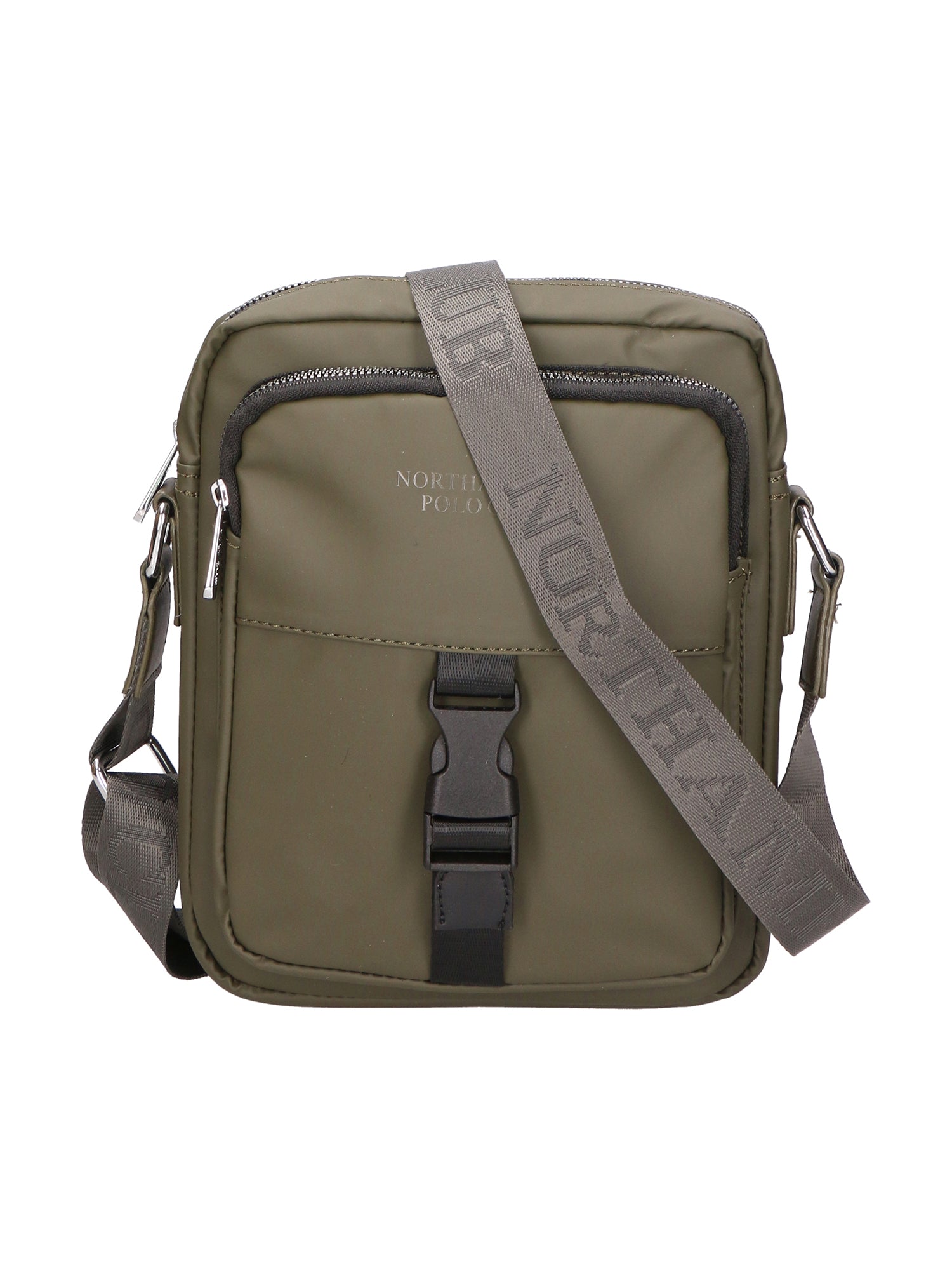 Borsa a tracolla uomo 100% PU Leather PCL3018-GREEN Northampton Polo Club