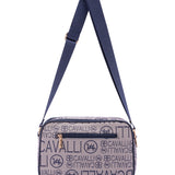 Borsa a tracolla da donna Ecopelle BC1375-BLU B Cavalli