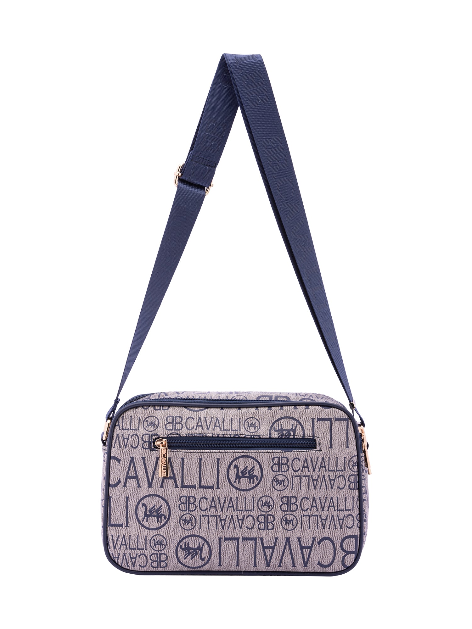 Borsa a tracolla da donna Ecopelle BC1375-BLU B Cavalli