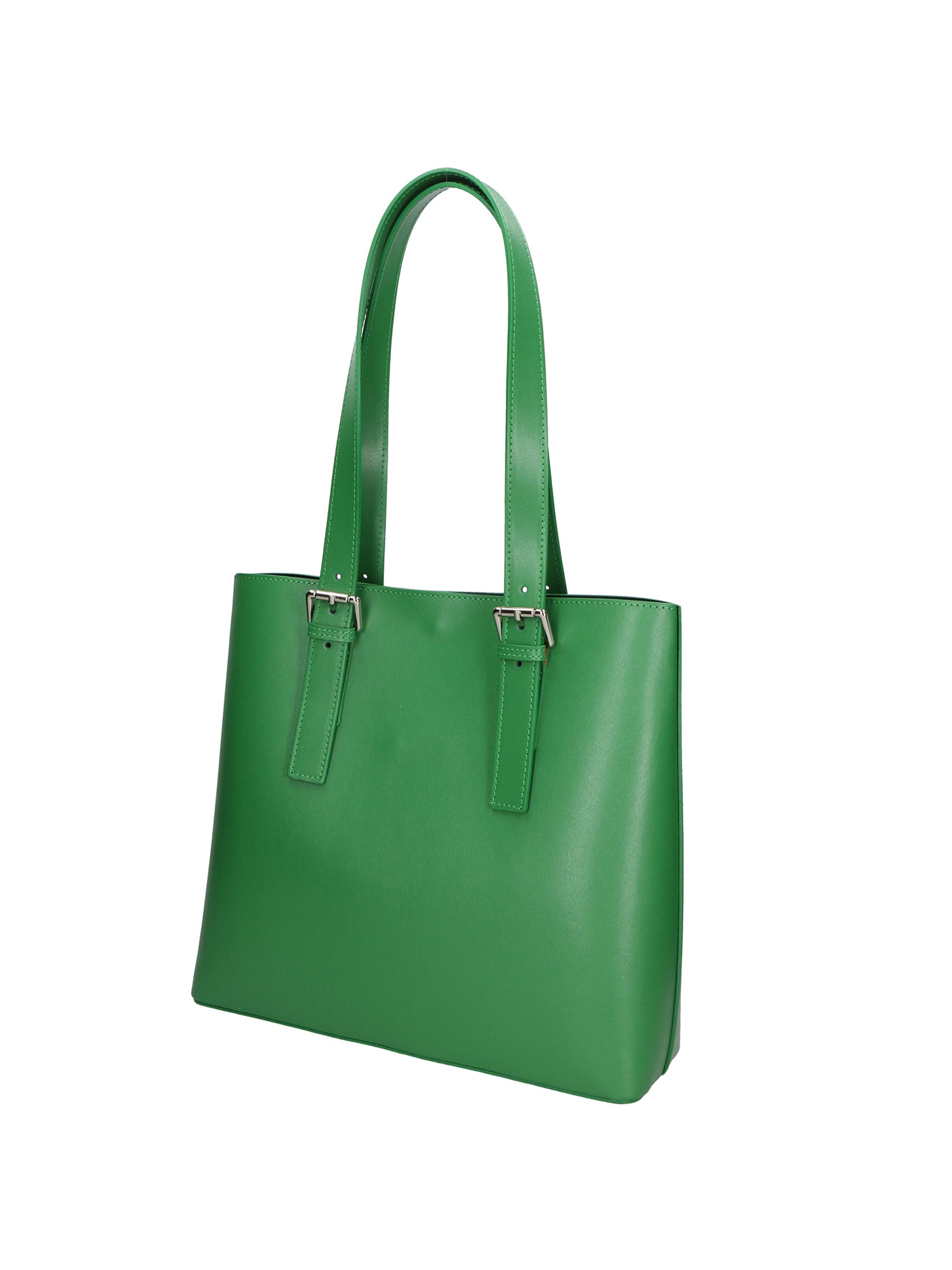 Germana Borsa a spalla da donna 100% pelle 05924-B47 VERDE MELA Gave Lux