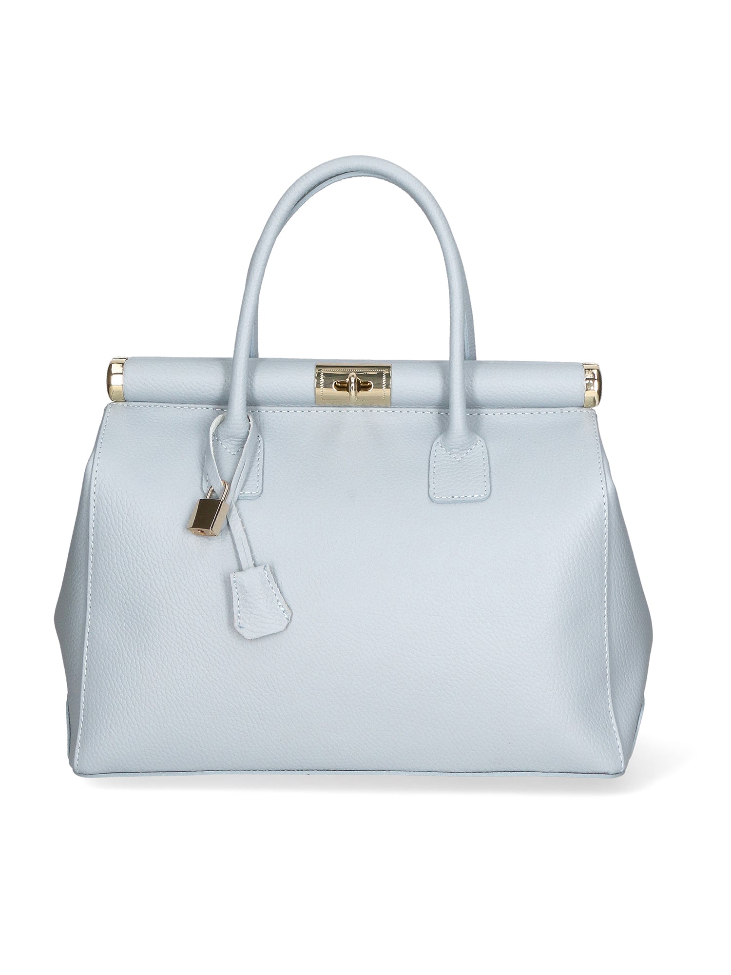 Aleria Borsa a mano da donna Vera pelle 8005-D92 CELESTE Gave Lux