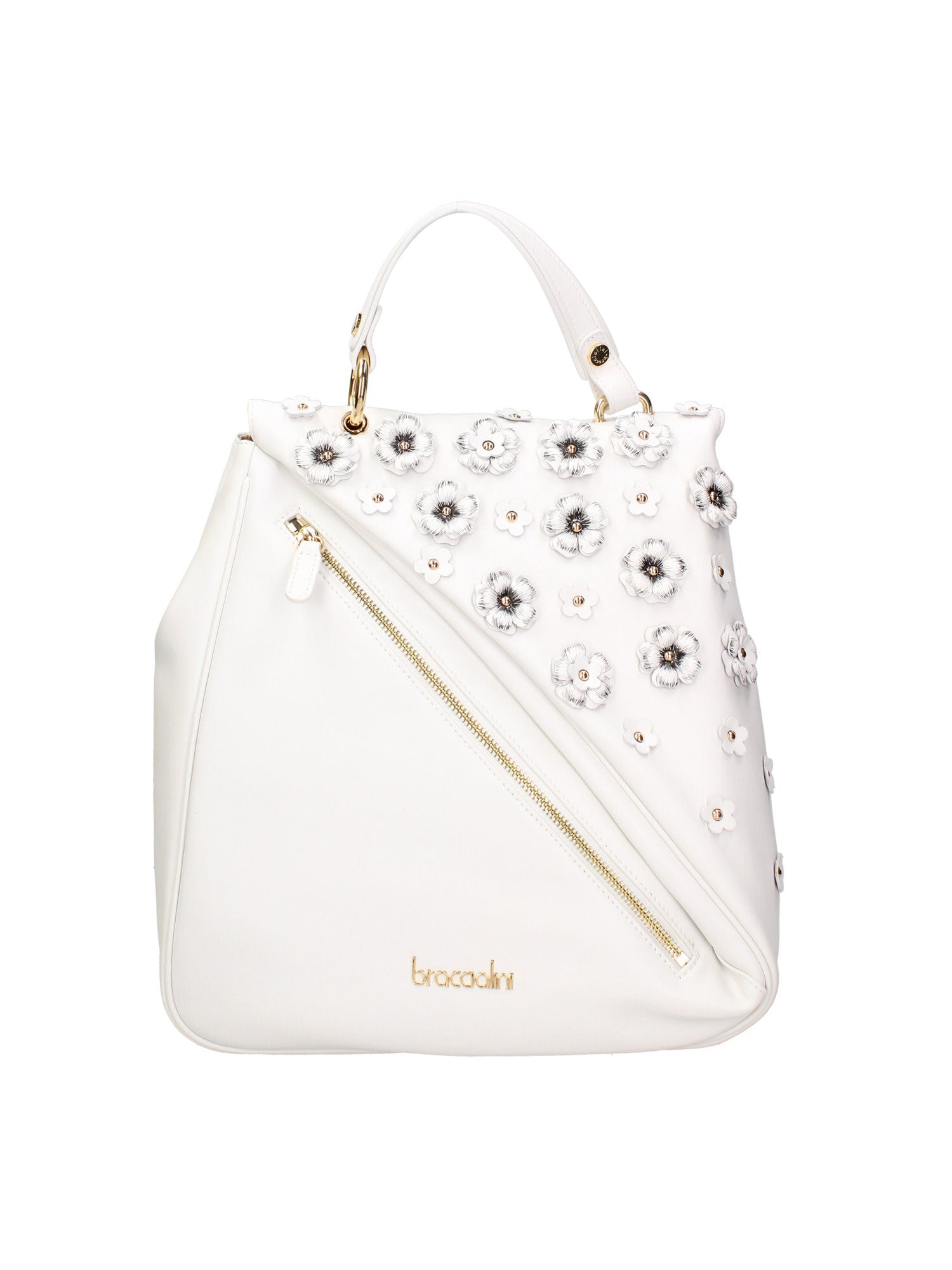 Zeffira Elite B17244-BIANCO Zaino da donna in vera pelle Braccialini
