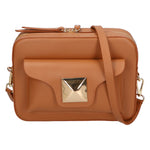 Ilenia Borsa a tracolla da donna 100% pelle 06013-L125 CUOIO Gave Lux