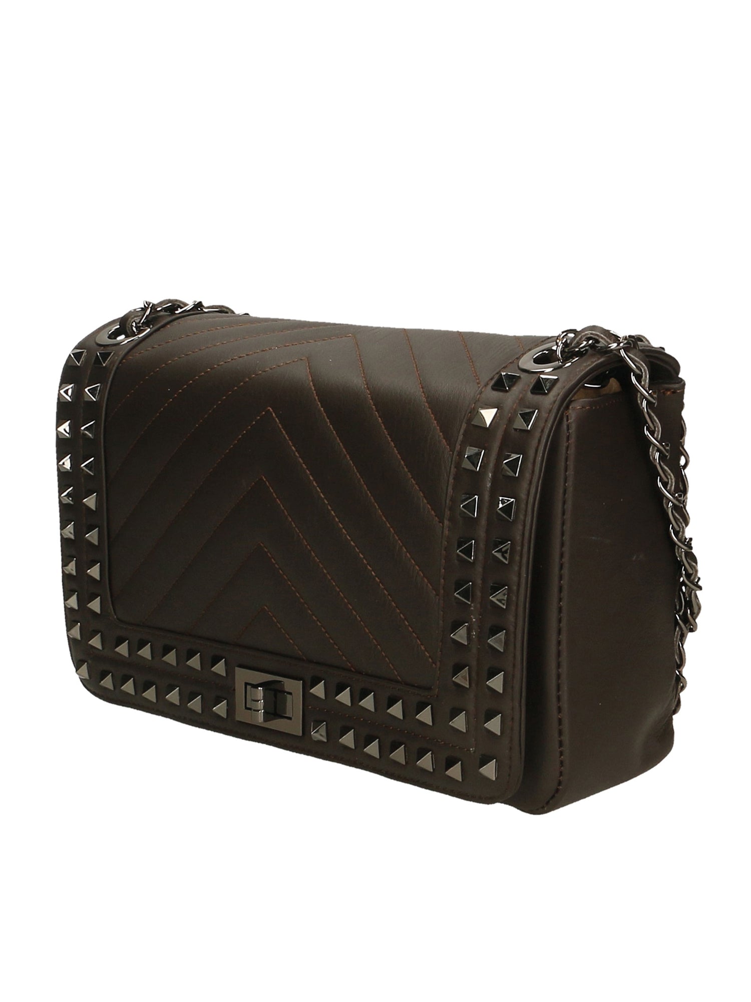 Bologna Borsa a spalla da donna Vera pelle 6590-T.MORO DARK BROWN Gave Lux