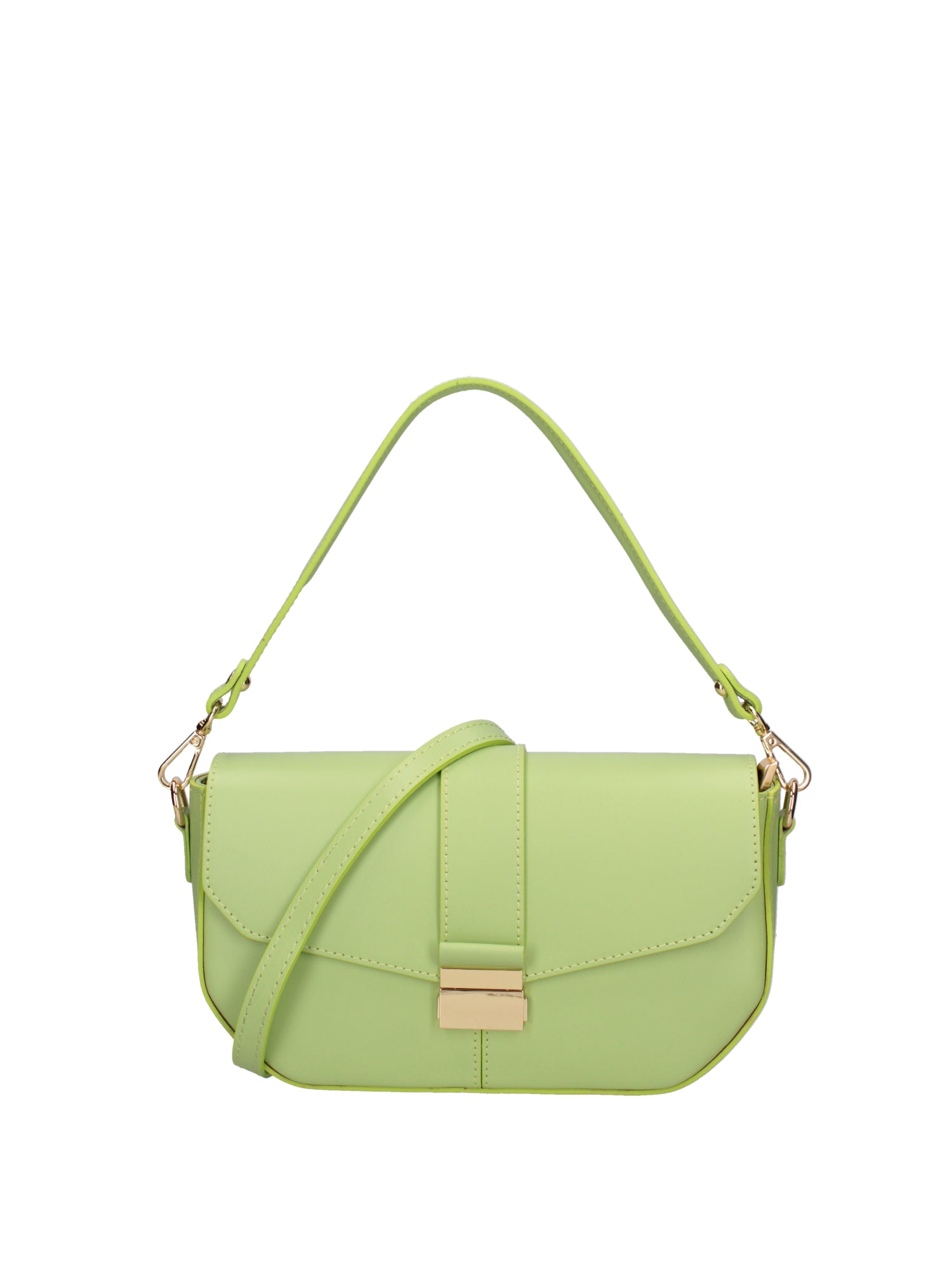 Borsa a spalla da donna Vera pelle 07229-L260 PISTACCHIO Roberta Rossi