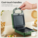 Plastica & Teflon Tostapane Sandwich Maker Garanzia 24 Mesi JB-988-White Greenis