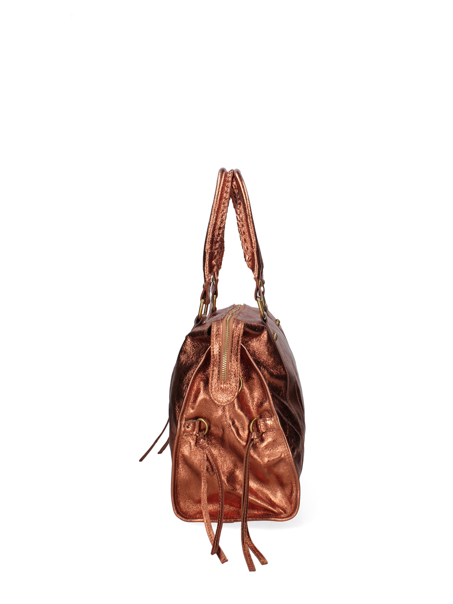 Novara Borsa a spalla da donna Vera pelle 06090 LM-L006 RAME Gave Lux